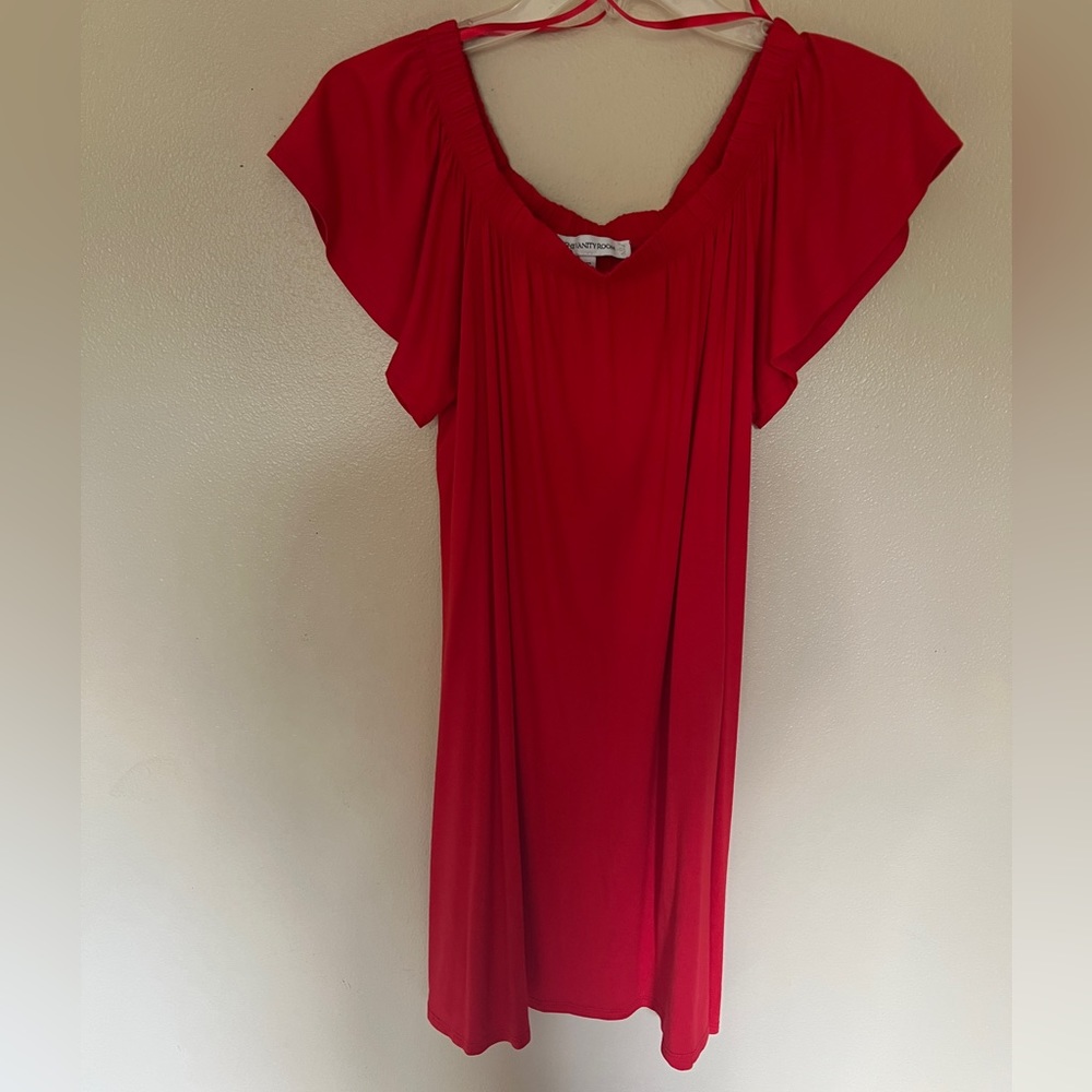 Off the should red dress